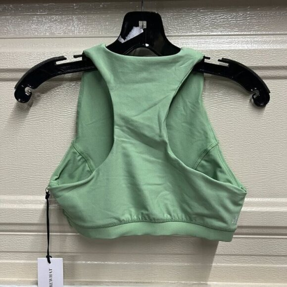 WeWoreWhat Revolve Athletic High Neck Racerback Sports Bra SMALL Fair Green - Picture 4 of 6